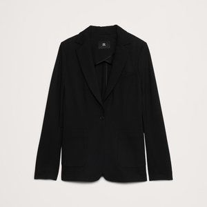 NWT Banana Republic Black Everywhere Ponte Blazer Suit Jacket